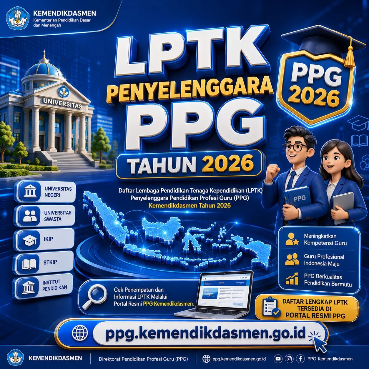 LPTK Penyelenggara PPG Tahun 2026